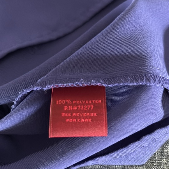 212 Collection Women’s Size 1X Purple Sheer Button Down Shirt - Picture 6 of 6
